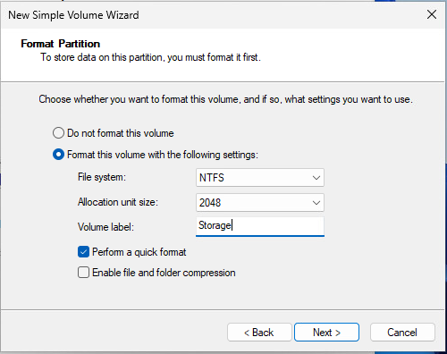 Volume Wizard