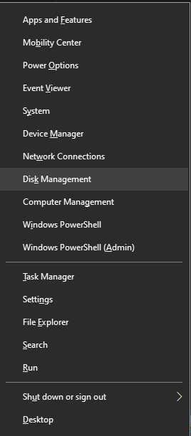 Disk management tool