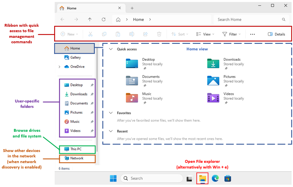 Windows File explorer